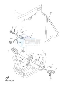 YZ250F (17DH 17DJ 17DK 17DL) drawing STAND & FOOTREST