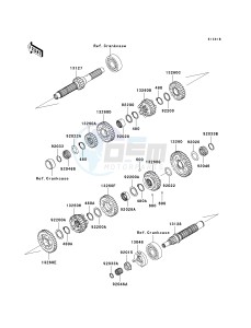 VN 1500 E [VULCAN 1500 CLASSIC] (E2-E6) [VULCAN 1500 CLASSIC] drawing TRANSMISSION-- VN1500-E5_E6- -