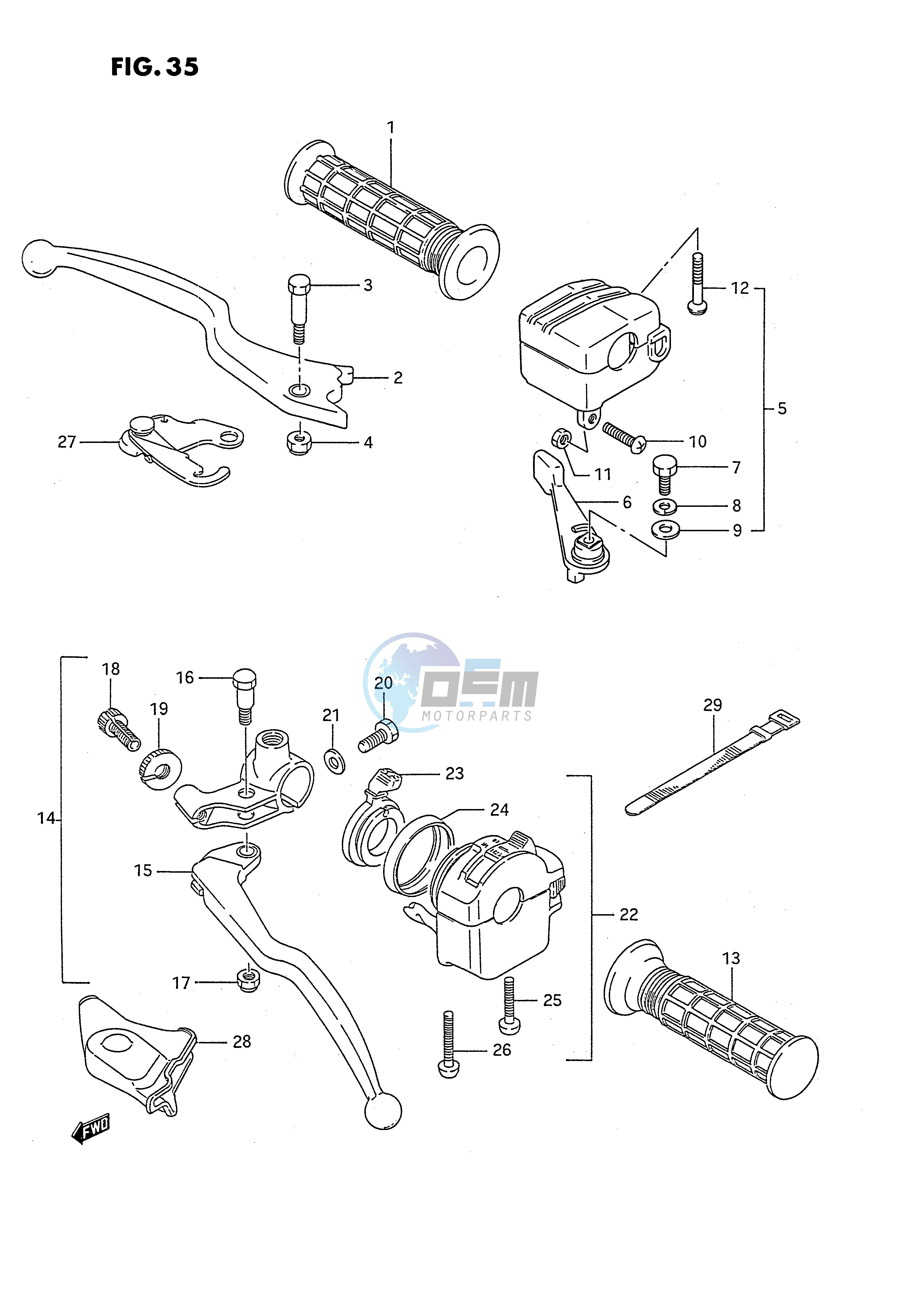 HANDLE SWITCH (MODEL J K L)