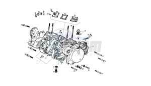 SENDA R X-TREM - 50 CC VTHSR1D1A EU2 drawing CRANKCASE - COVER