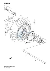 AN650 (E3-E28) Burgman drawing REAR WHEEL (AN650AK7)