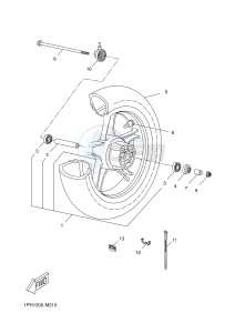 NS50N AEROX NAKED (1PL8 1PL8 1PL8) drawing FRONT WHEEL