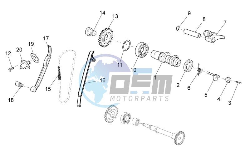 Rear cylinder timing system