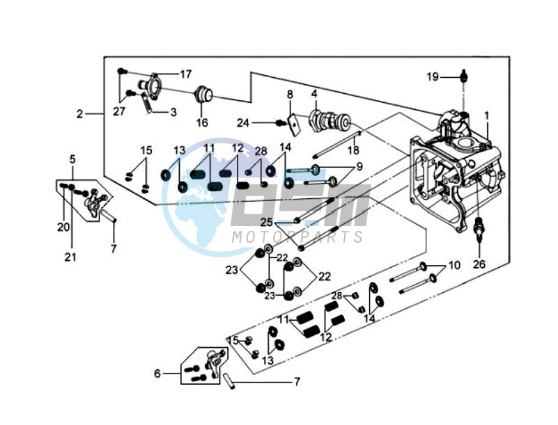 CYLINDER HEAD CPL   / THERMOSTAT