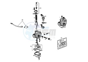 SENDA R X-TREM EU2 - 50 cc drawing CARBURETOR