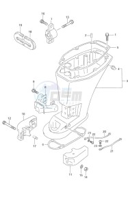 DF 9.9 drawing Driveshaft Housing S/N 652501 to 65XXXX