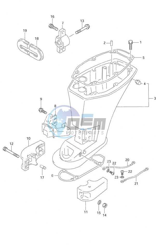 Driveshaft Housing S/N 652501 to 65XXXX