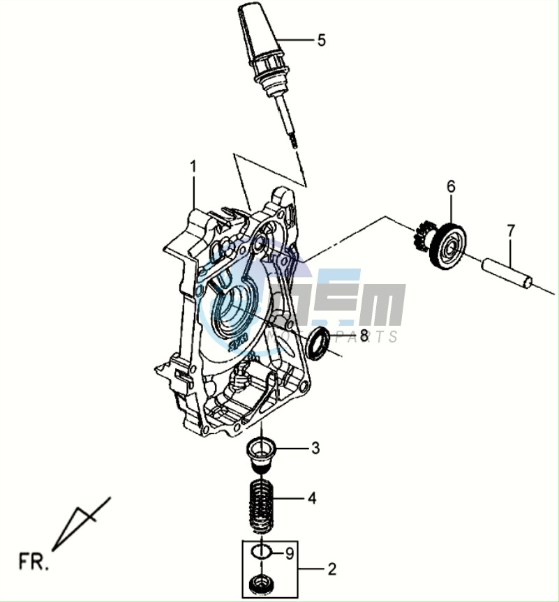 CRANKCASE RIGHT / START MOTOR