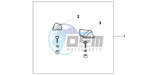 PILLION ARM REST SET