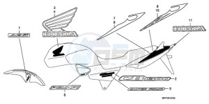 CB1300A9 BR / ABS CO MME - (BR / ABS CO MME) drawing MARK (CB1300/CB1300A)