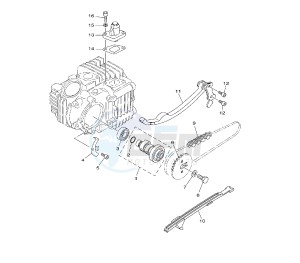 TT R 110 drawing CAMSHAFT AND TIMING CHAIN