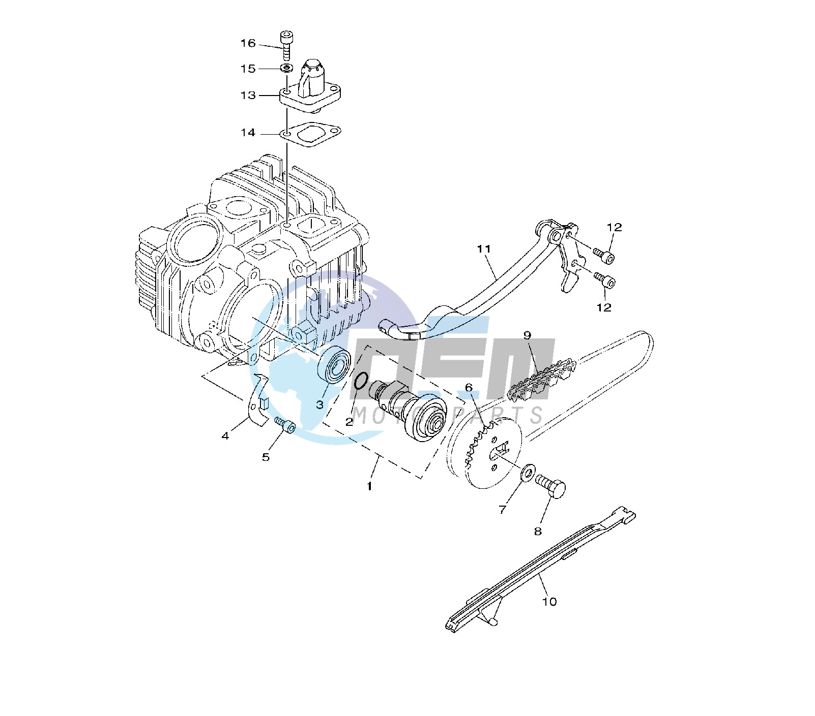 CAMSHAFT AND TIMING CHAIN