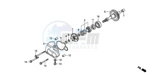 CRM50R drawing WATER PUMP