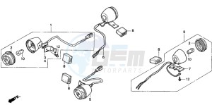 XR650R drawing WINKER (DK)