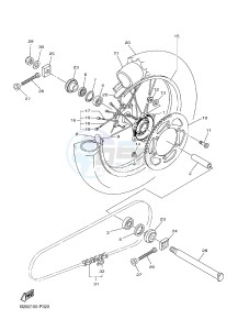 YZ450FX (B912 B913 B914 B914 B915) drawing REAR WHEEL