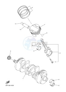 YBR125E (42PK) drawing CRANKSHAFT & PISTON