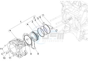 GTS 300 ie Super Sport drawing Cylinder - piston - wrist pin unit