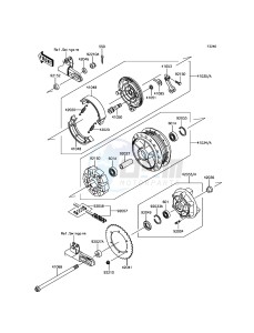 W800 EJ800AGF GB XX (EU ME A(FRICA) drawing Rear Hub