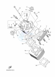 YBR125E YBR125 (BN9C) drawing CYLINDER