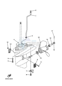 F25AE-NV drawing LOWER-CASING-x-DRIVE-2