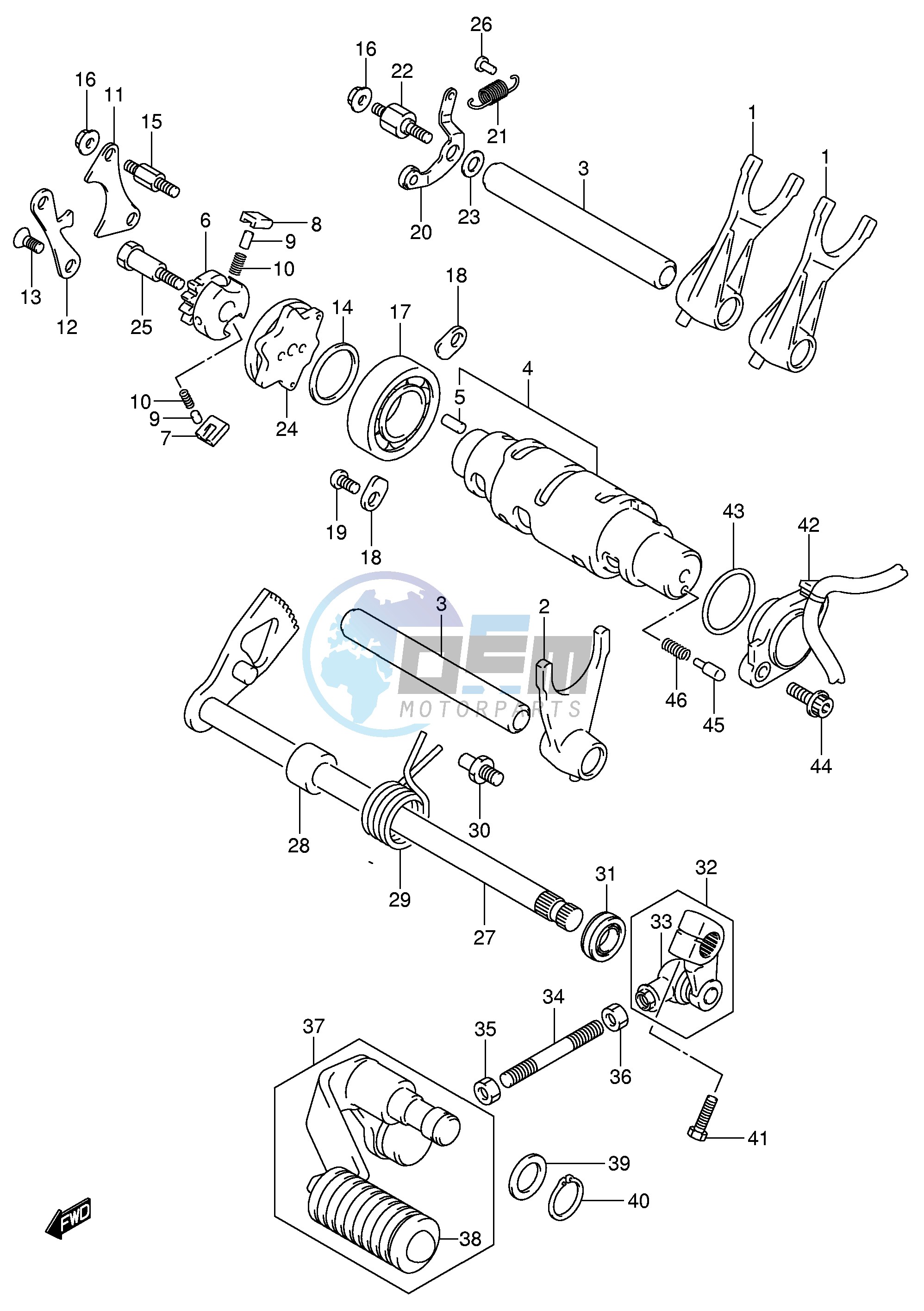 GEAR SHIFTING (MODEL K1 K2 K3 K4)