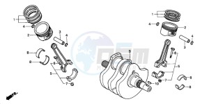 VT750DC BLACK WIDOW drawing CRANKSHAFT/PISTON