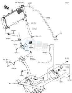 NINJA 650 EX650KJF XX (EU ME A(FRICA) drawing Water Pipe