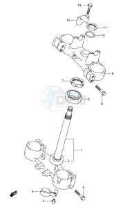 RM250 (E3-E28) drawing STEERING STEM (MODEL K1)