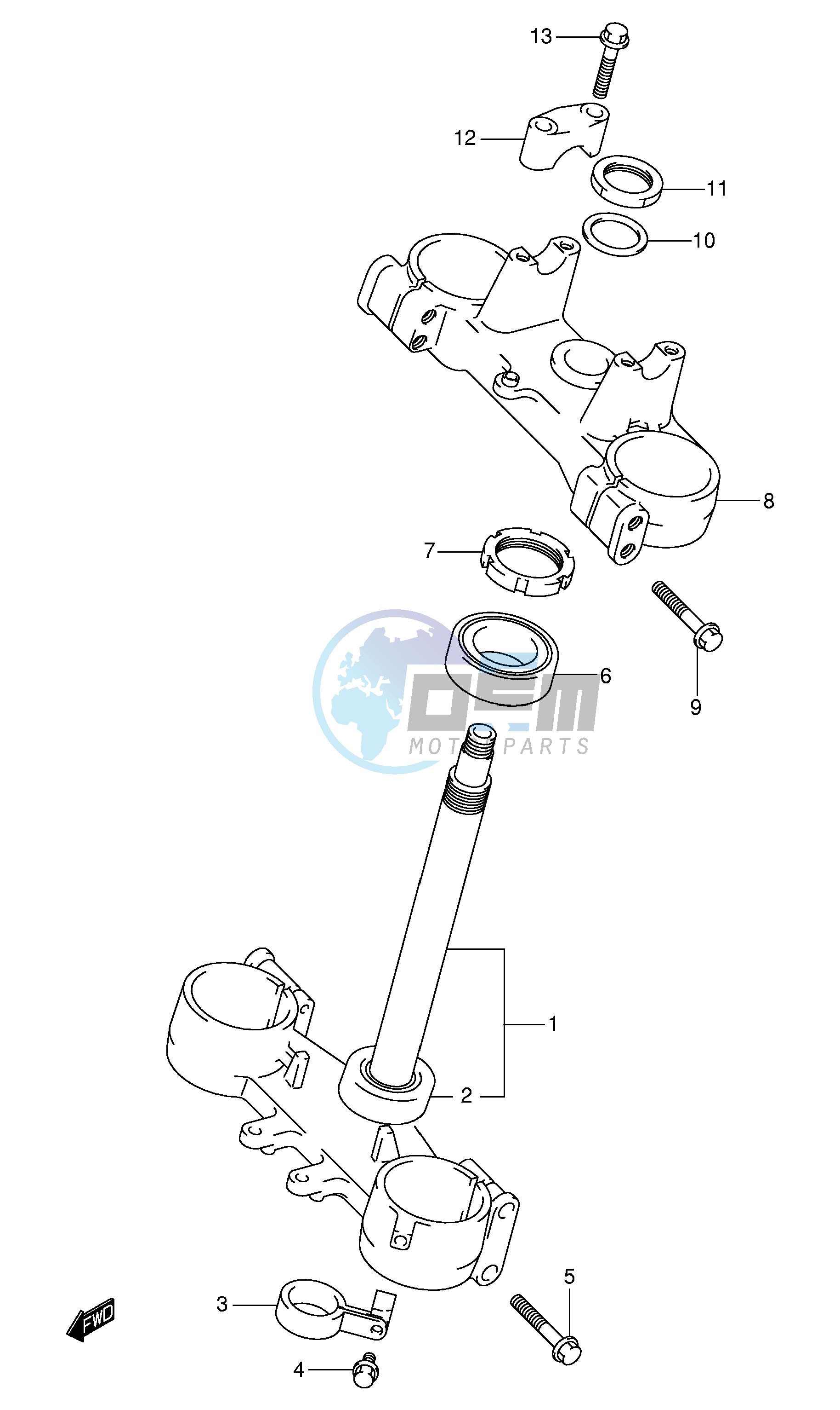 STEERING STEM (MODEL K1)