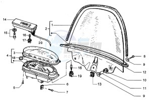 Hexagon 250 GT (5791881) 5791881 drawing Windscreen