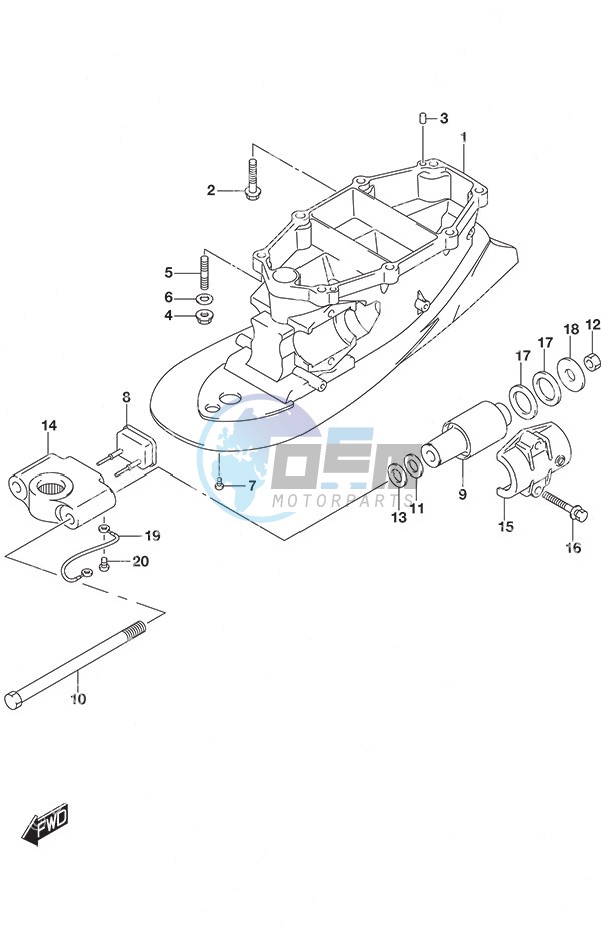 Drive Shaft Housing SS Model w/Transom (L)