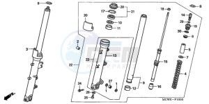 VFR8009 Ireland - (EK / MME TWO) drawing FRONT FORK