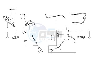 SHARK - 150 cc drawing HANDLEBAR CONTROLS