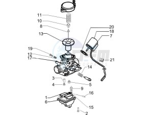 LX 50 4T NL drawing Carburetor components