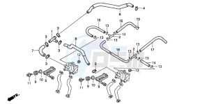 CBR1000F drawing AIR SUCTION VALVE TUBING