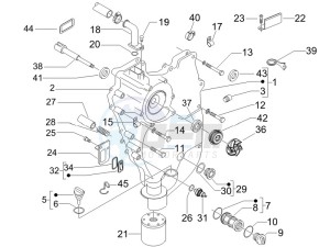 Nexus 500 SP e3 drawing Flywheel magneto cover - Oil filter