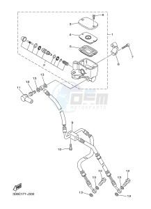 XVS1300A MIDNIGHT STAR (11C7) drawing FRONT MASTER CYLINDER