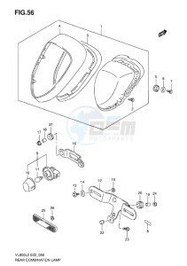 VL800C INTRUDER EU drawing REAR COMBINATION LAMP