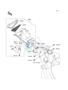 ZX636 C [NINJA ZX-6R] (C6F) D6F drawing AIR DUCT