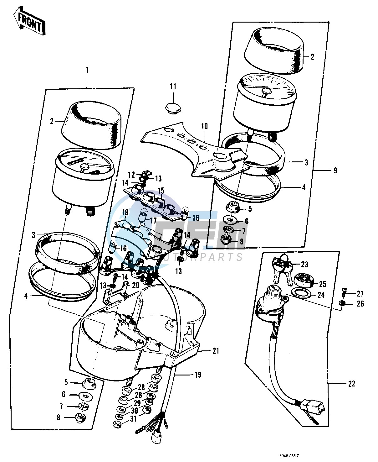 METERS_IGNITION SWITCH -- 73-75 D_E_F & 76 A8- -