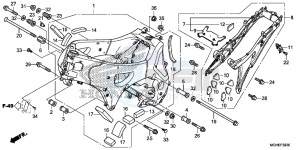 VFR1200XDLE CrossTourer ED drawing FRAME BODY