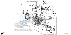 TRX500FM1F TRX500FM Europe Direct - (ED) drawing THROTTLE BODY