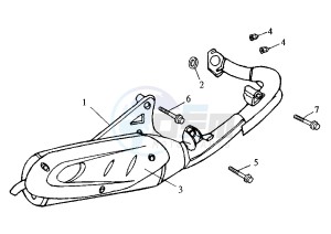 MASK - 50 cc drawing EXHAUST