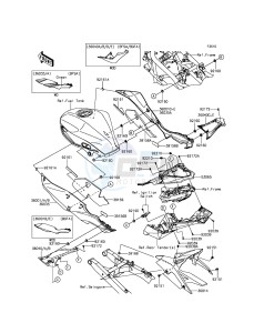 NINJA 250SL ABS BX250BGFA XX (EU ME A(FRICA) drawing Side Covers/Chain Cover