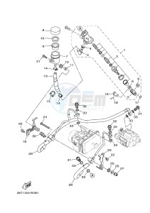 MTN-1000D MT-10 SP MT-10 SP (BW81) drawing REAR MASTER CYLINDER