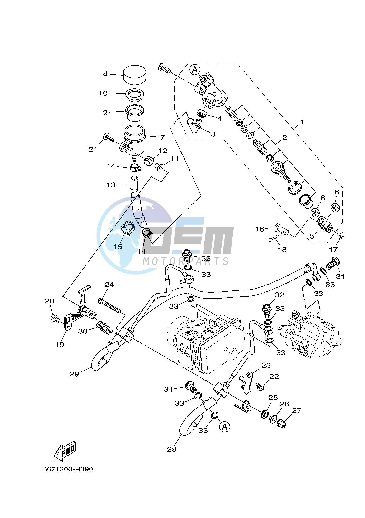 REAR MASTER CYLINDER