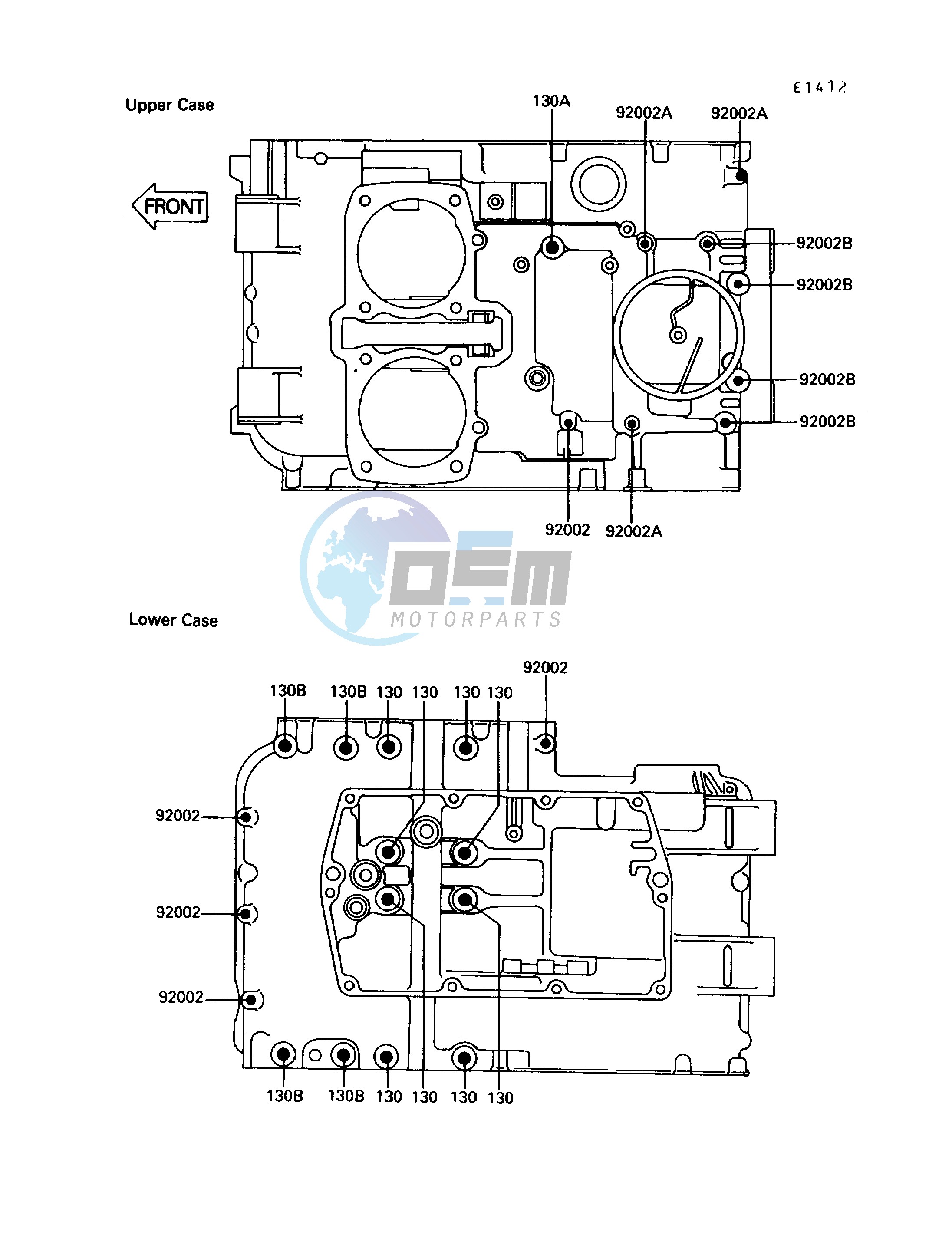 CRANKCASE BOLT PATTERN