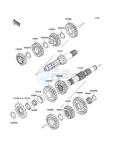 KX250 KX250-R1 EU drawing Transmission