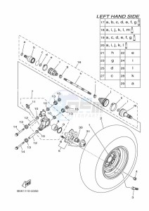 YFM700FWBD KODIAK 700 EPS (BGFN) drawing REAR WHEEL