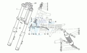 California 1100 Special Special drawing F.fork-r.shock absorber